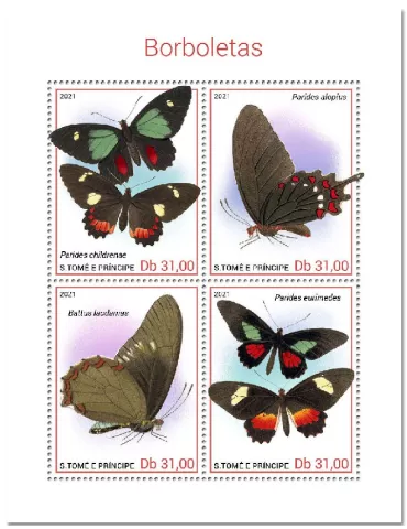 n° 7709/7712 - Timbre SAINT-THOMAS ET PRINCE Poste