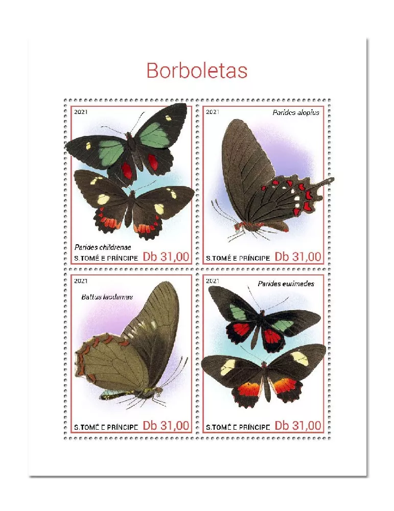 n° 7709/7712 - Timbre SAINT-THOMAS ET PRINCE Poste