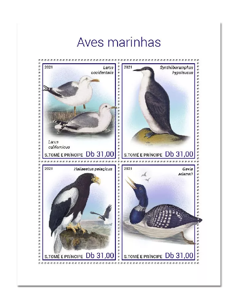 n° 7729/7732 - Timbre SAINT-THOMAS ET PRINCE Poste