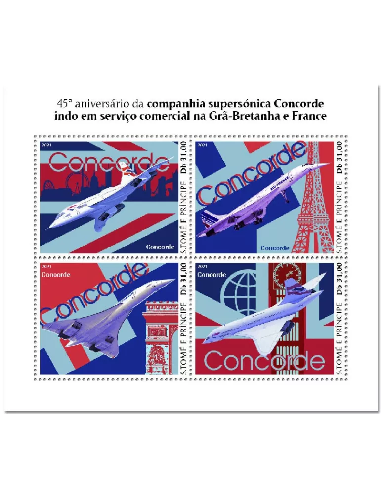 n° 7757/7760 - Timbre SAINT-THOMAS ET PRINCE Poste