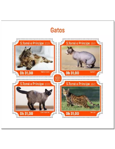 n° 7861/7864 - Timbre SAINT-THOMAS ET PRINCE Poste