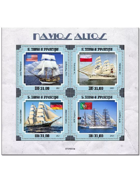 n° 7913/7916 - Timbre SAINT-THOMAS ET PRINCE Poste