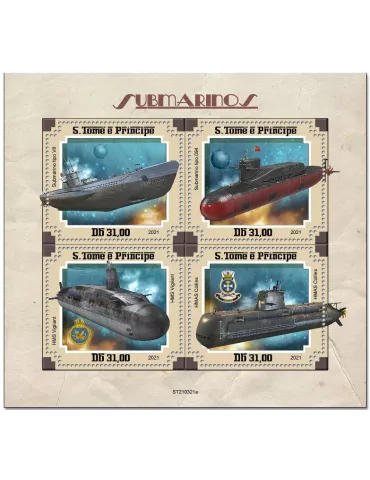 n° 7917/7920 - Timbre SAINT-THOMAS ET PRINCE Poste