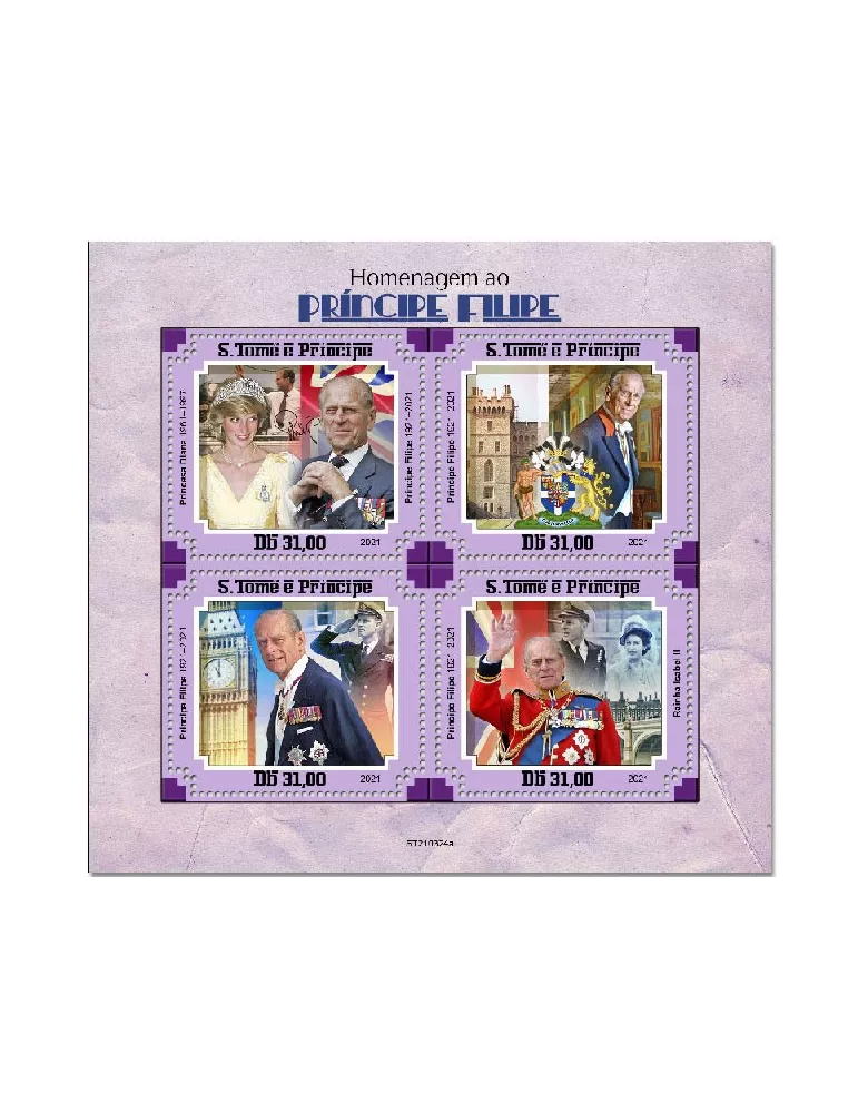 n° 7926/7929 - Timbre SAINT-THOMAS ET PRINCE Poste