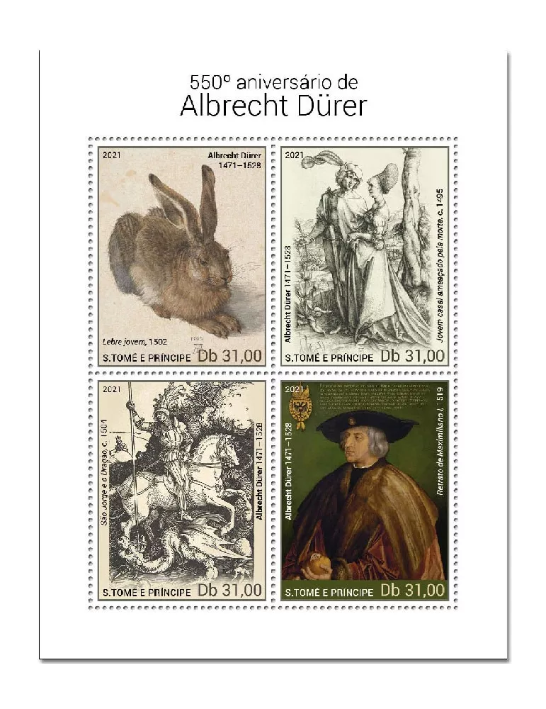 n° 7942/7945 - Timbre SAINT-THOMAS ET PRINCE Poste