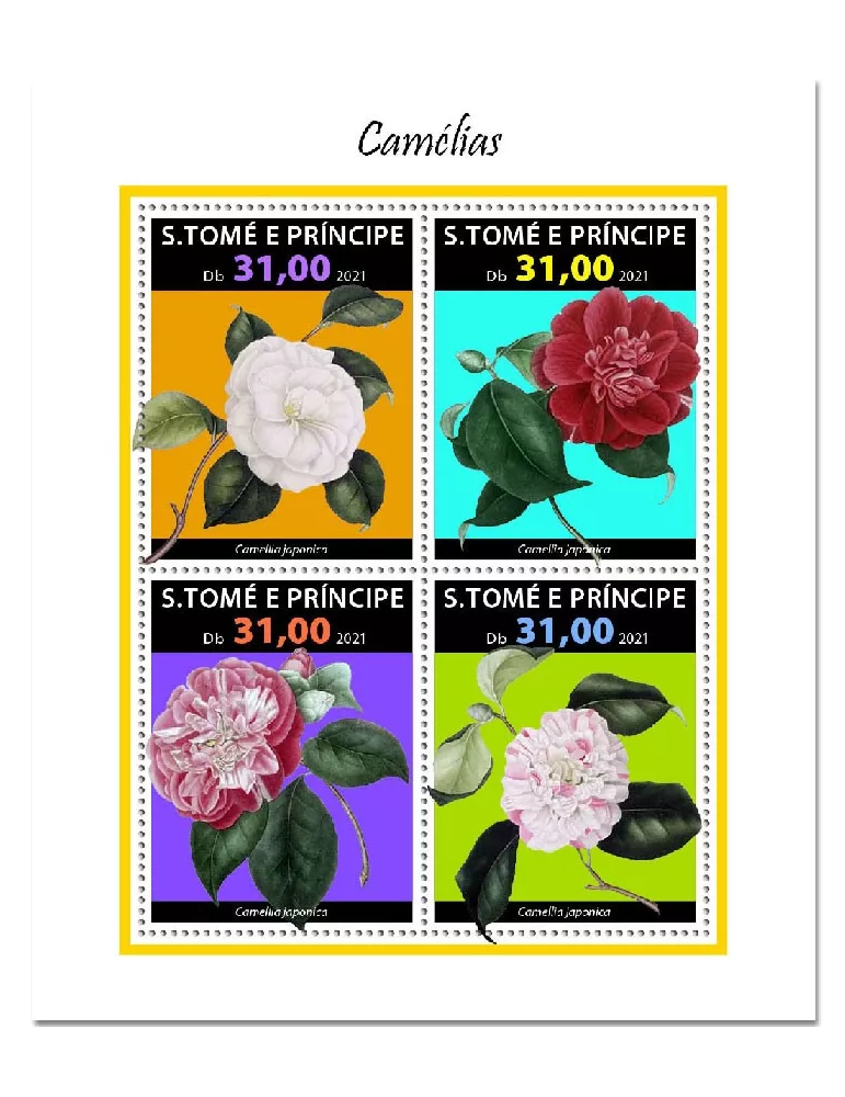 n° 7976/7979 - Timbre SAINT-THOMAS ET PRINCE Poste