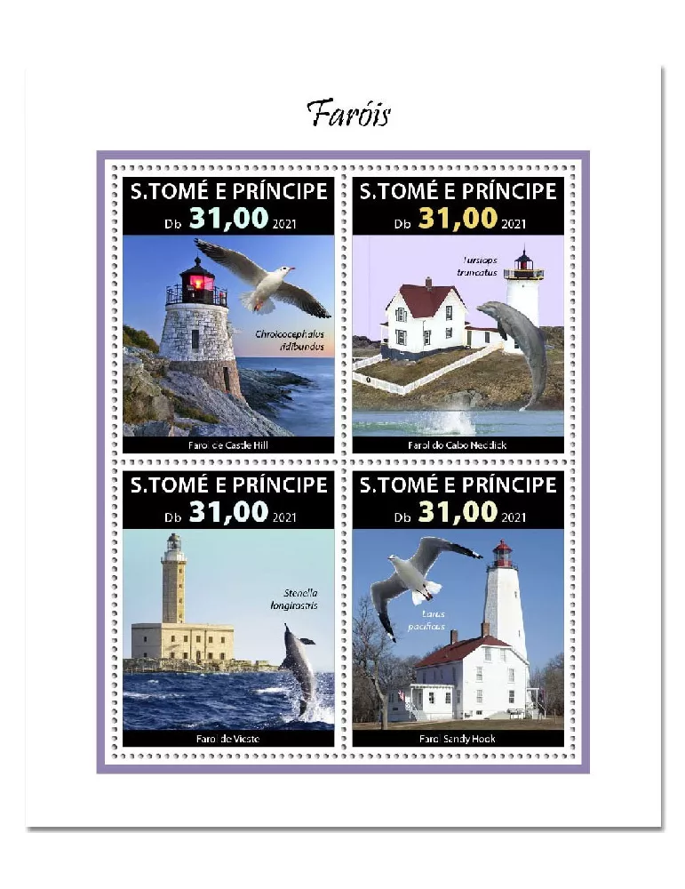 n° 8006/8009 - Timbre SAINT-THOMAS ET PRINCE Poste