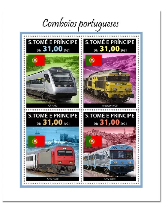 n° 8042/8045 - Timbre SAINT-THOMAS ET PRINCE Poste