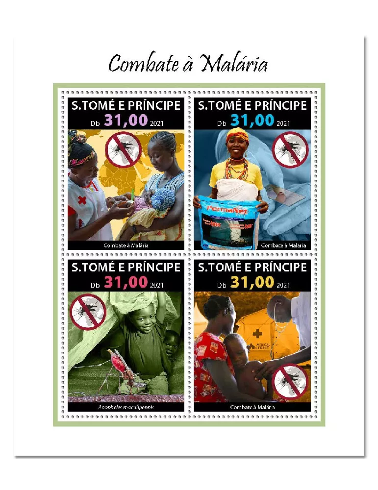 n° 8114/8117 - Timbre SAINT-THOMAS ET PRINCE Poste