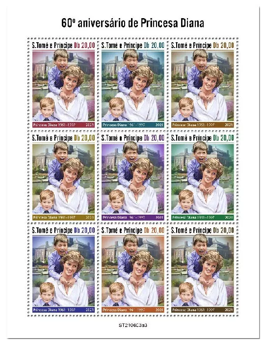 n° 8379/8387 - Timbre SAINT-THOMAS ET PRINCE Poste