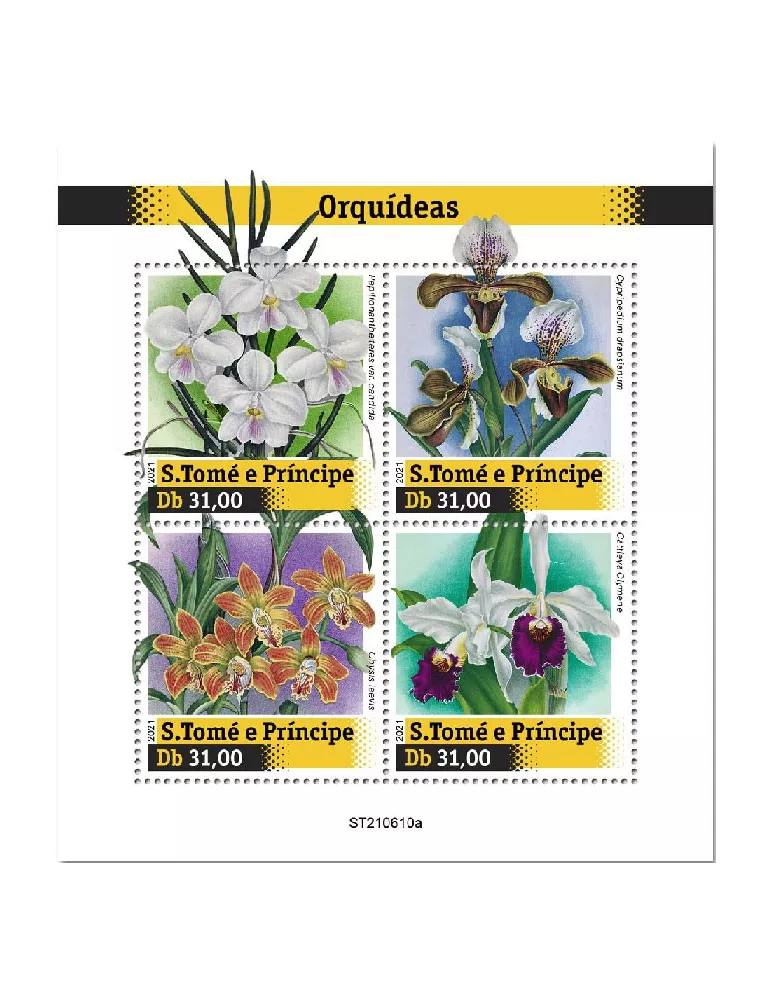 n° 8517/8520 - Timbre SAINT-THOMAS ET PRINCE Poste