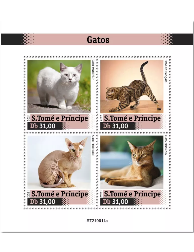 n° 8521/8524 - Timbre SAINT-THOMAS ET PRINCE Poste