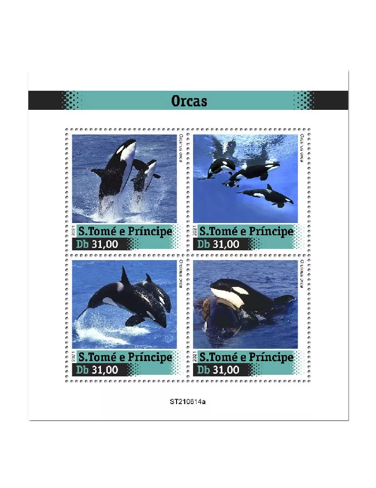 n° 8533/8536 - Timbre SAINT-THOMAS ET PRINCE Poste