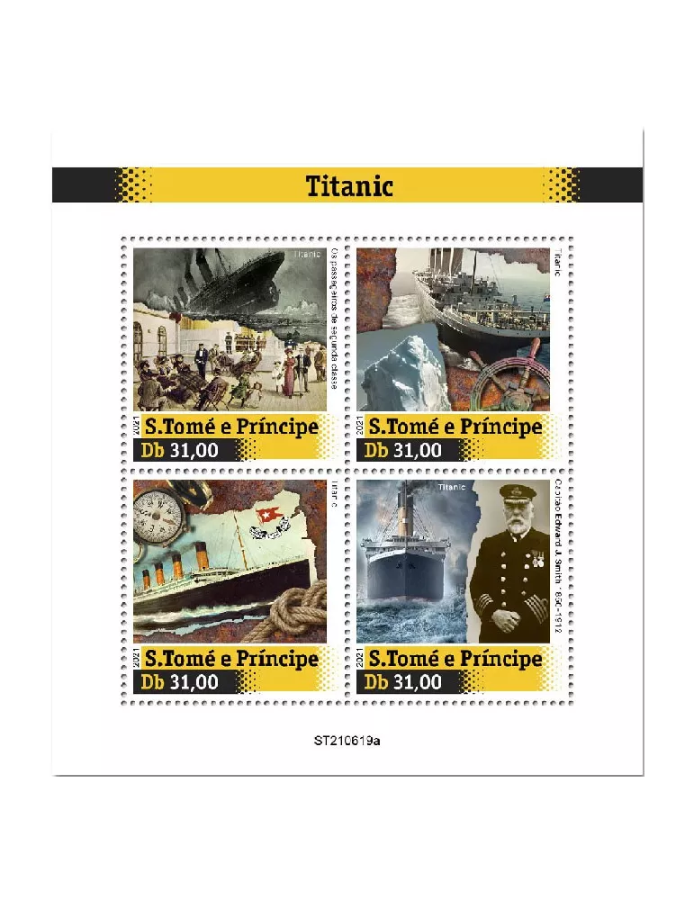 n° 8553/8556 - Timbre SAINT-THOMAS ET PRINCE Poste