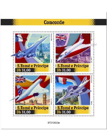 n° 8557/8560 - Timbre SAINT-THOMAS ET PRINCE Poste