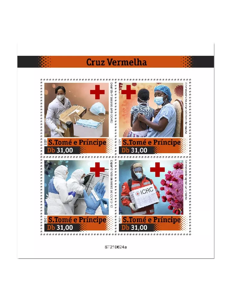 n° 8573/8576 - Timbre SAINT-THOMAS ET PRINCE Poste