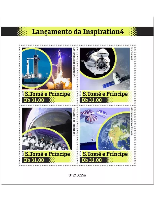 n° 8577/8580 - Timbre SAINT-THOMAS ET PRINCE Poste