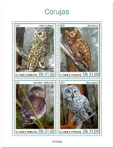 n° 8607/8610 - Timbre SAINT-THOMAS ET PRINCE Poste