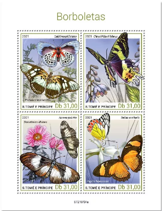 n° 8611/8614 - Timbre SAINT-THOMAS ET PRINCE Poste