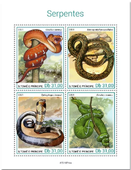 n° 8655/8658 - Timbre SAINT-THOMAS ET PRINCE Poste