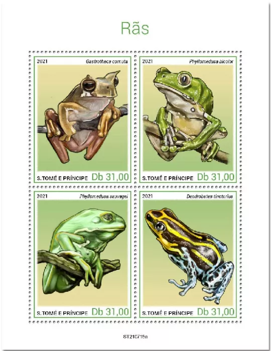 n° 8659/8662 - Timbre SAINT-THOMAS ET PRINCE Poste