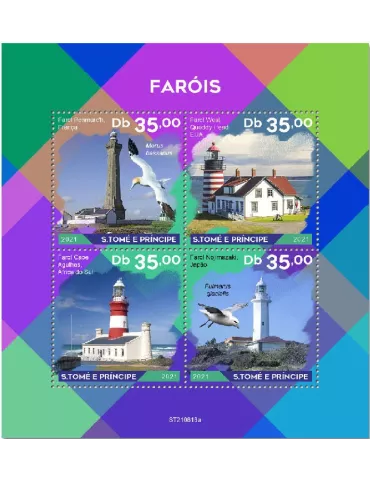 n° 8779/8782 - Timbre SAINT-THOMAS ET PRINCE Poste