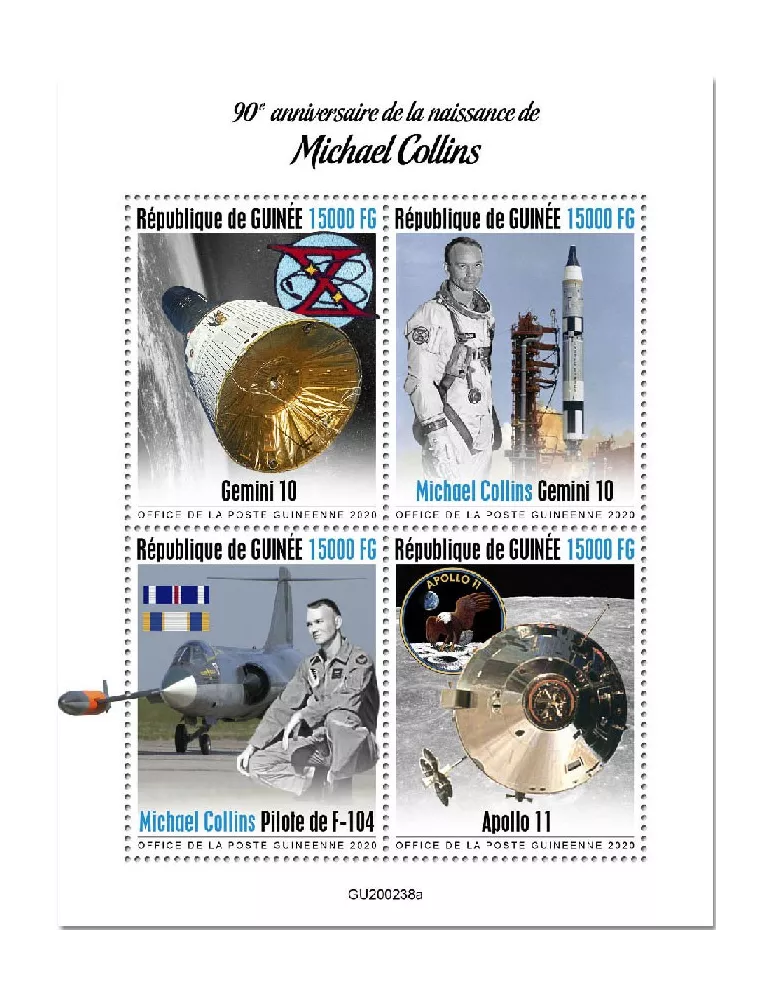 n° 10522/10525 - Timbre GUINEE Poste