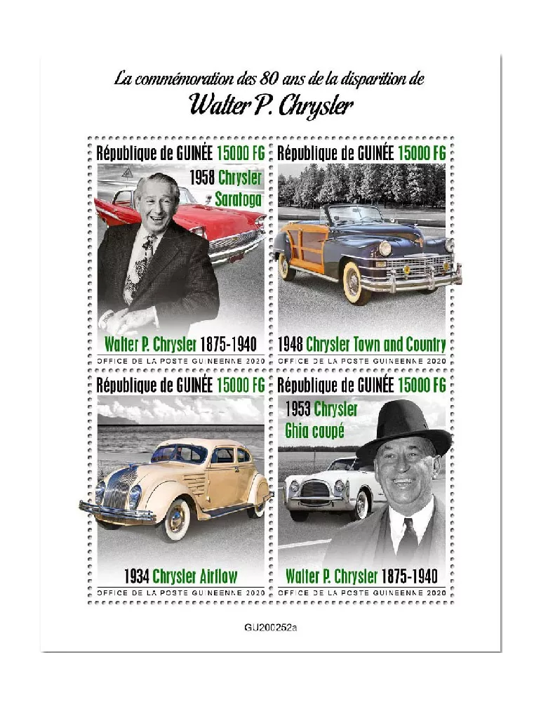 n° 10588/10591 - Timbre GUINEE Poste