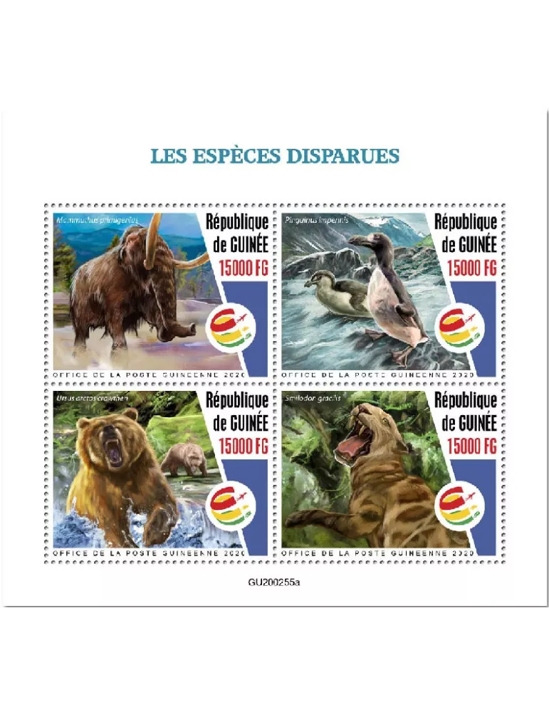n° 10600/10603 - Timbre GUINEE Poste