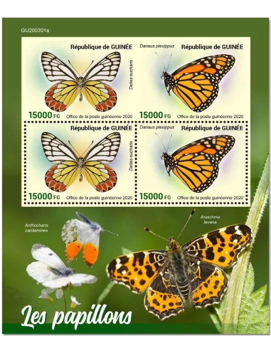 n° 10738/10739 - Timbre GUINEE Poste