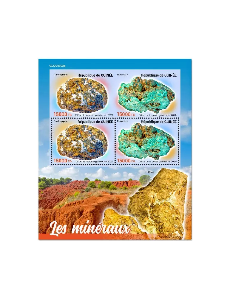 n° 10742/10743 - Timbre GUINEE Poste