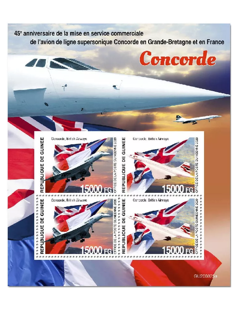 n° 10786/10787 - Timbre GUINEE Poste