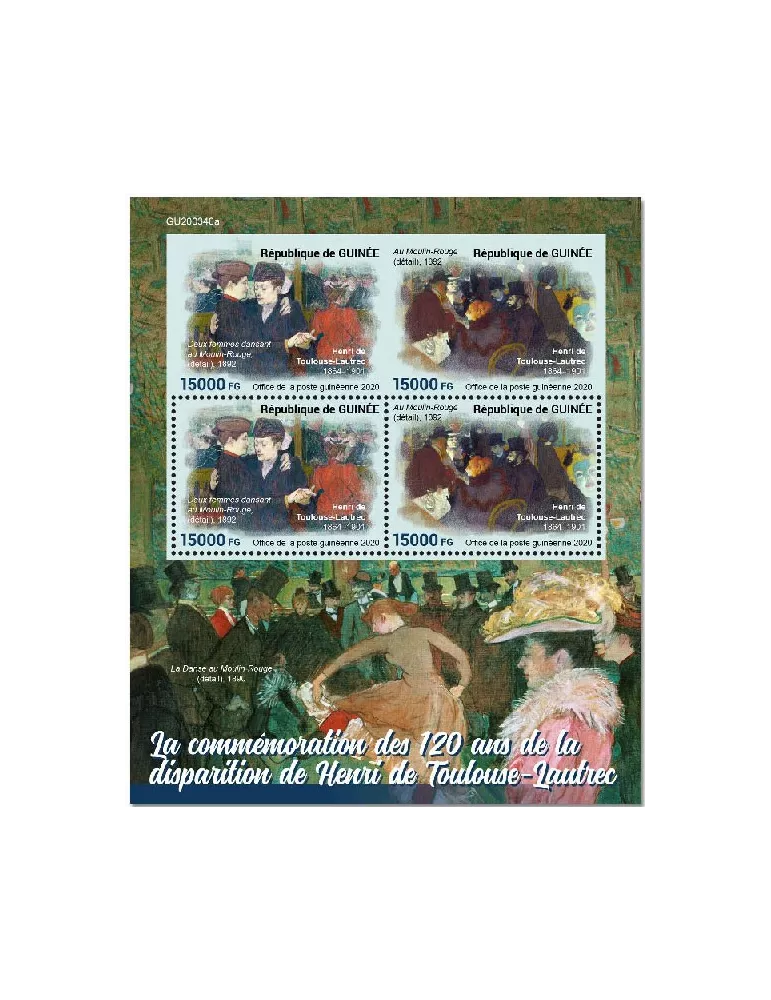 n° 10816/10817 - Timbre GUINEE Poste