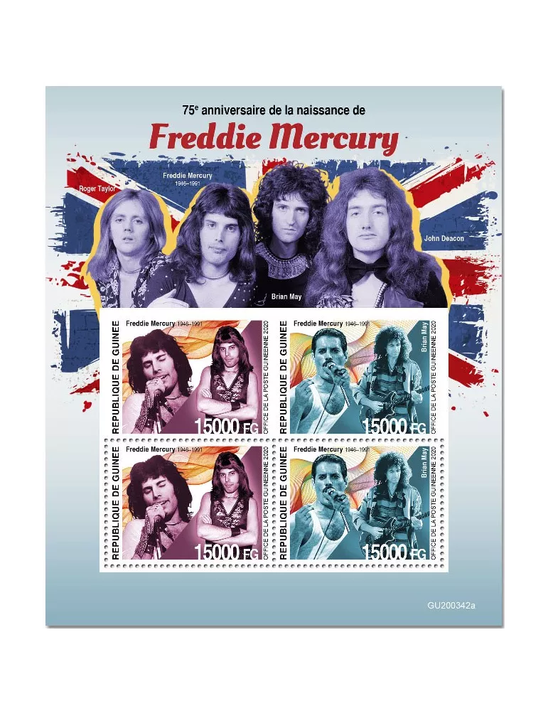 n° 10820/10821 - Timbre GUINEE Poste