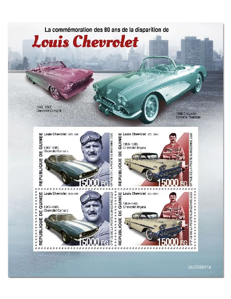 n° 10830/10831 - Timbre GUINEE Poste