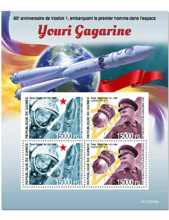 n° 10834/10835 - Timbre GUINEE Poste