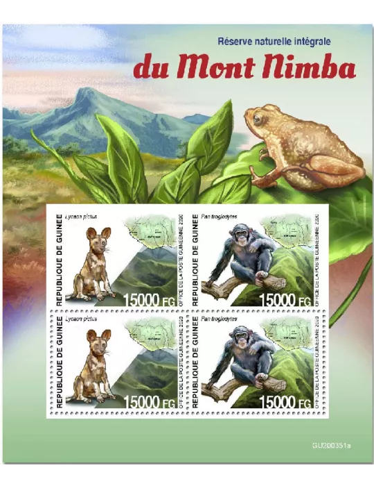 n° 10838/10839 - Timbre GUINEE Poste