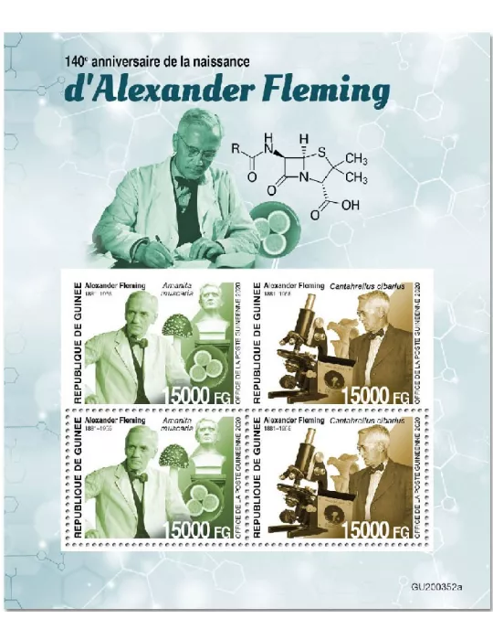 n° 10840/10841 - Timbre GUINEE Poste