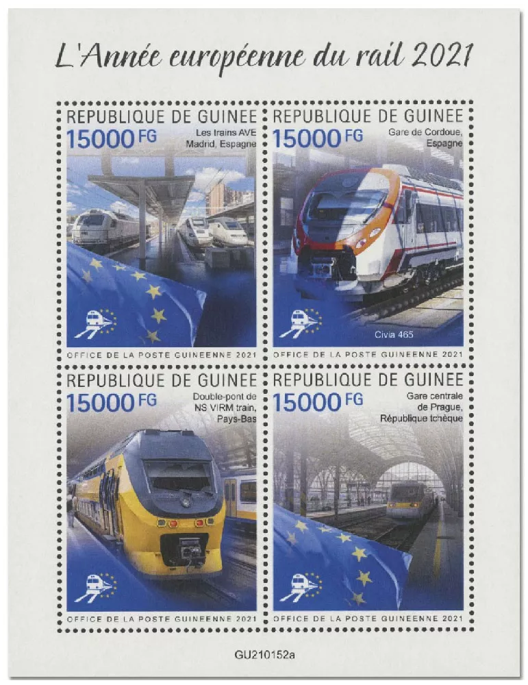 n° 11048/11051 - Timbre GUINEE Poste