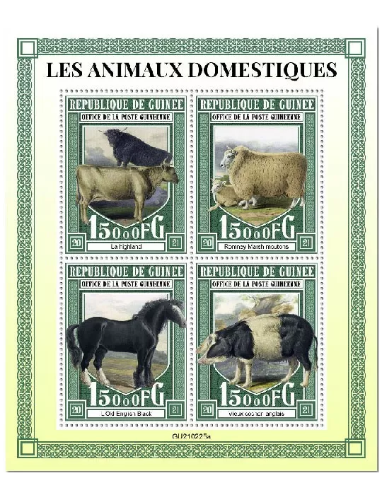 n° 11156/11159 - Timbre GUINEE Poste