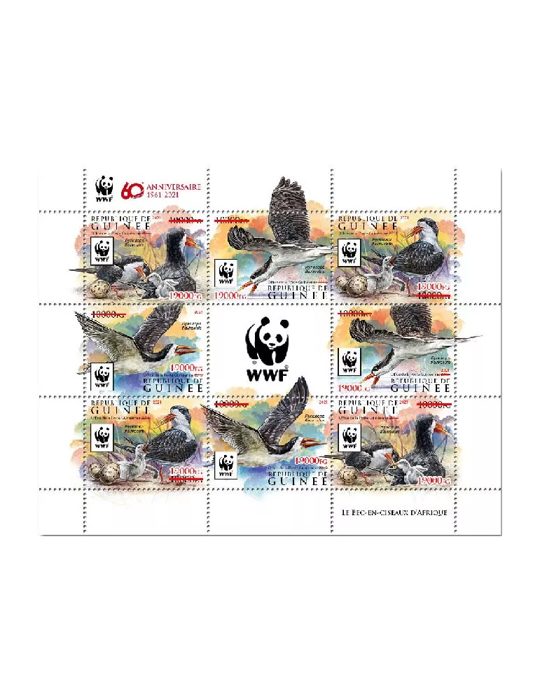 n° 11323/11326 - Timbre GUINEE Poste