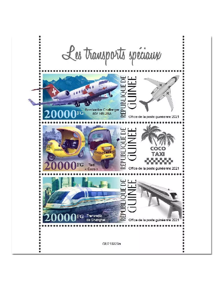 n° 11441/11443 - Timbre GUINEE Poste