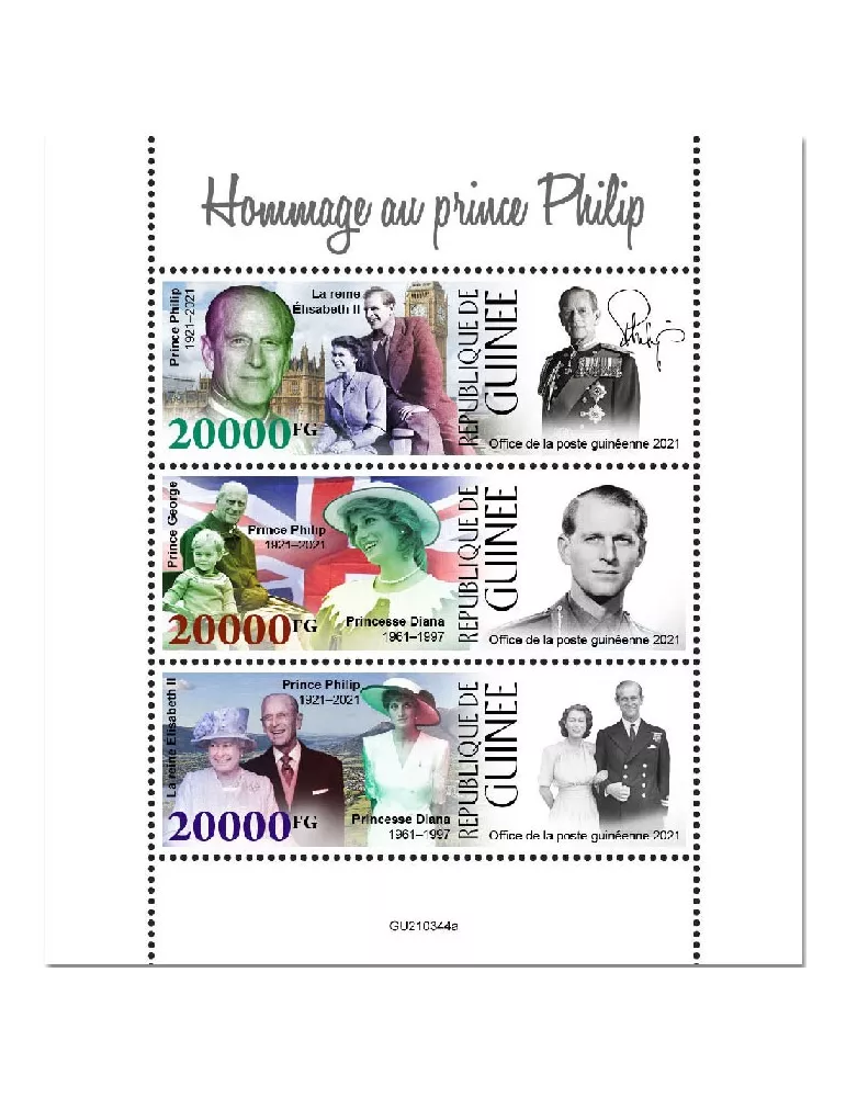 n° 11456/11458 - Timbre GUINEE Poste