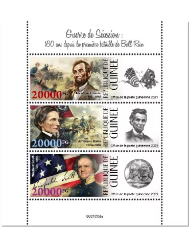 n° 11501/11503 - Timbre GUINEE Poste