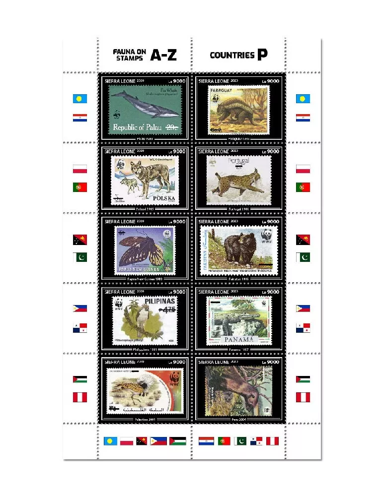 n° 10145/10154 - Timbre SIERRA LEONE Poste