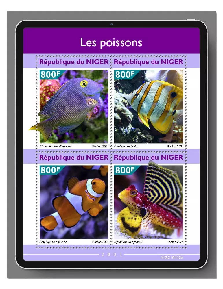 n° 6022/6025 - Timbre NIGER Poste