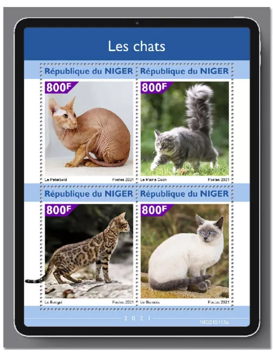 n° 6026/6029 - Timbre NIGER Poste