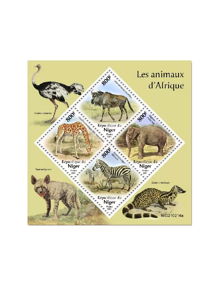 n° 6198/6201 - Timbre NIGER Poste