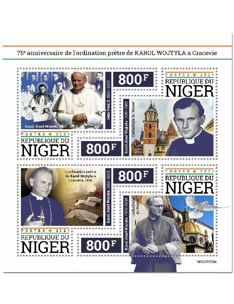 n° 6458/6461 - Timbre NIGER Poste