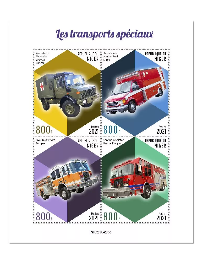 n° 6621/6624 - Timbre NIGER Poste